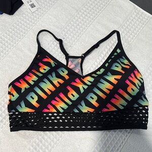 PINK Victoria's Secret Pink Sports Bra  Geometric Pattern not surely size S/M